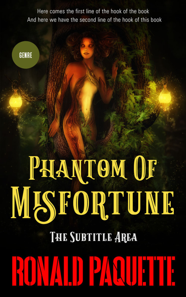 Front view of Zest #11602 - Premade Fantasy Book Cover