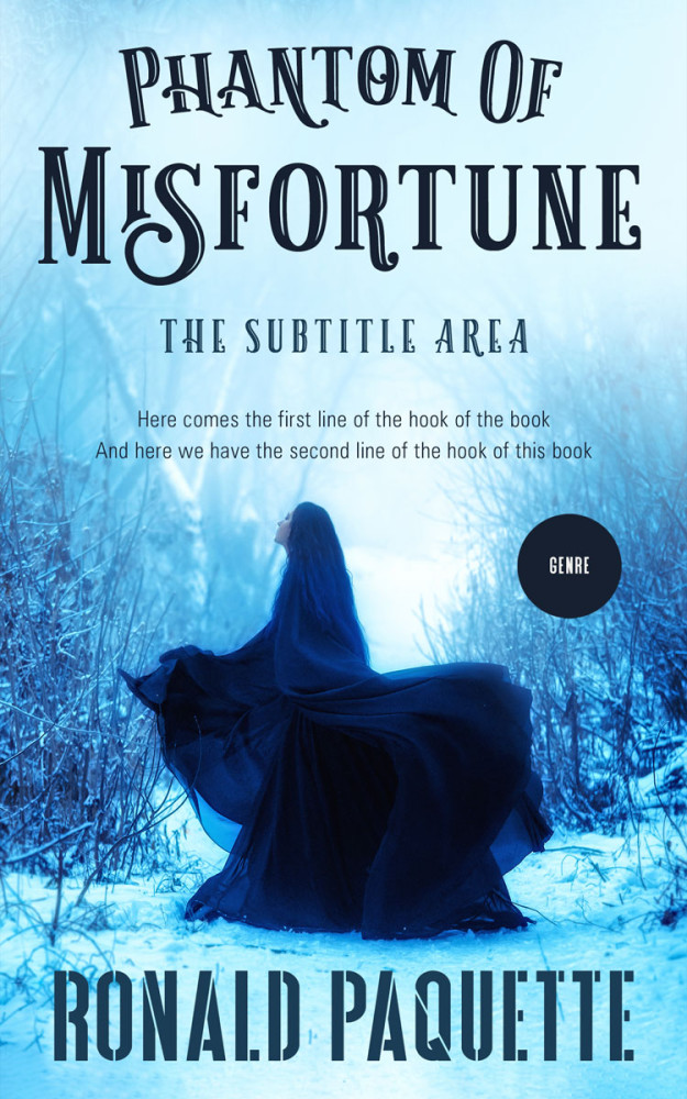 Front view of Biscay #11610 - Premade Fantasy Book Cover