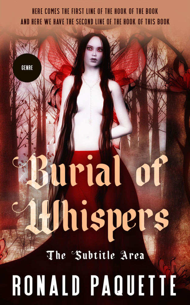 Front view of Petite Orchid #11621 - Premade Fantasy Book Cover