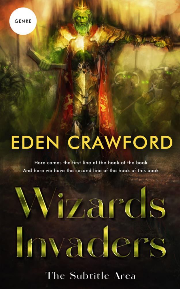 Front view of Eternity #11648 - Premade Fantasy Book Cover