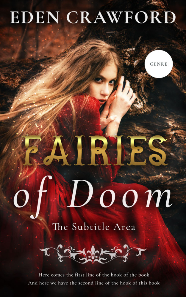 Front view of Eclipse #11673 - Premade Fantasy Book Cover