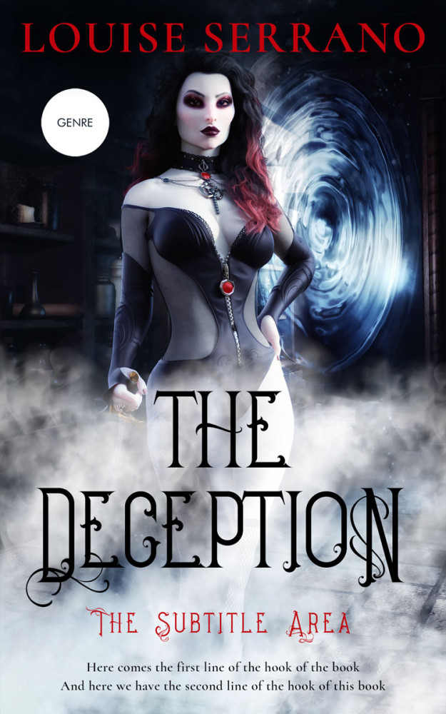 Front view of Mischka #11711 - Premade Fantasy Book Cover