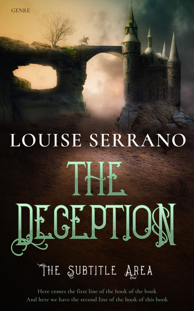 Front view of Sorrell Brown #11717 - Premade Fantasy Book Cover