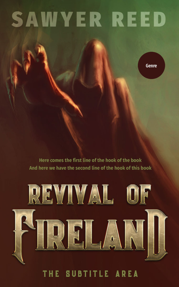 Front view of Cork #11738 - Premade Fantasy Book Cover