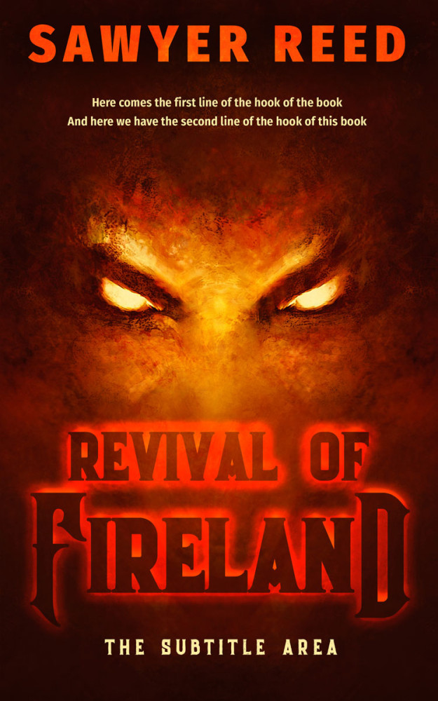 Front view of Rustic Red #11740 - Premade Fantasy Book Cover