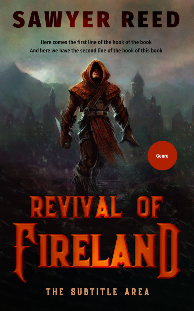 Front view of Cod Gray #11741 - Premade Apocalyptica Book Cover