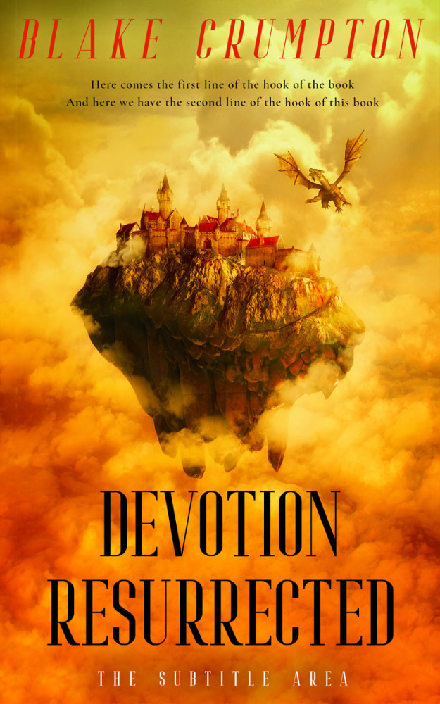 Front view of Dixie #11805 - Premade Fantasy Book Cover