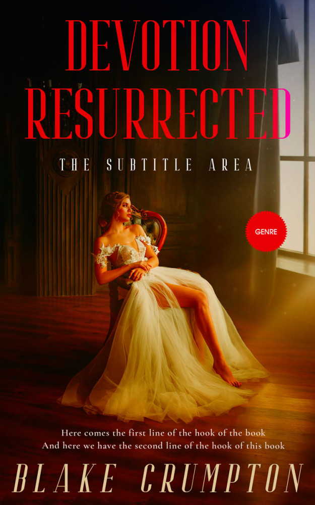 Front view of Raw Sienna #11808 - Premade Fantasy Book Cover