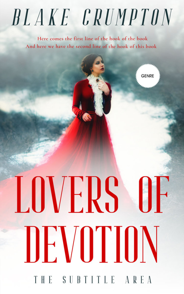 Front view of Ebb #11816 - Premade Romance Book Cover