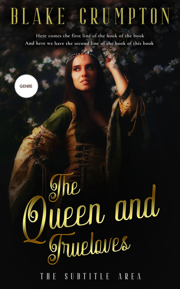 Front view of Cod Gray #11832 - Premade Fantasy Book Cover