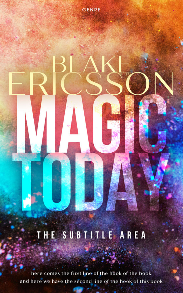 Front view of Antique Brass #11916 - Premade Fantasy Book Cover