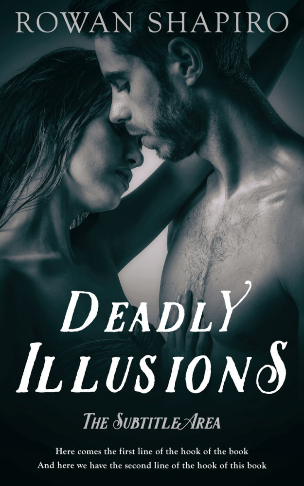 Front view of Black #12014 - Premade Erotica Book Cover