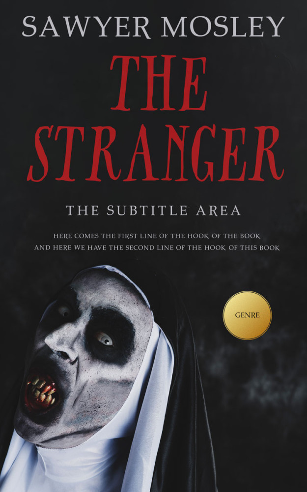 Front view of Shark #12251 - Premade Horror Book Cover