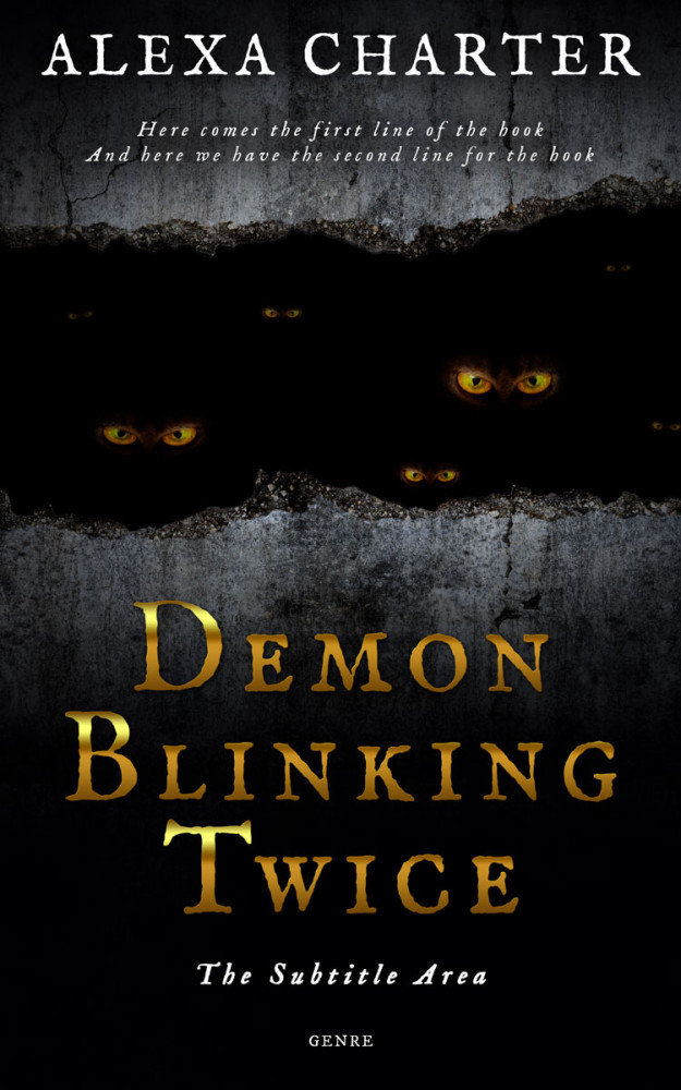 Front view of Cod Gray #12347 - Premade Horror Book Cover