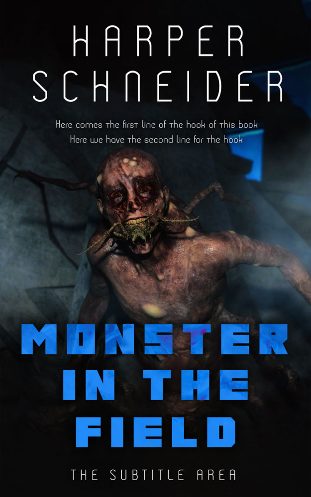 Front view of Woodsmoke #12444 - Premade Horror Book Cover