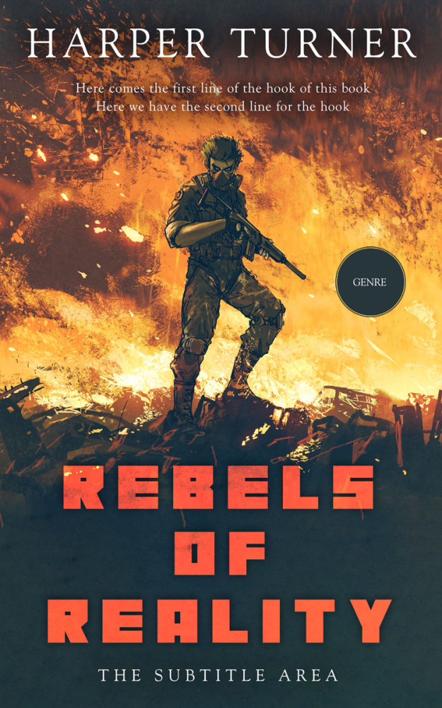 Front view of Porsche #12448 - Premade Apocalyptica Book Cover