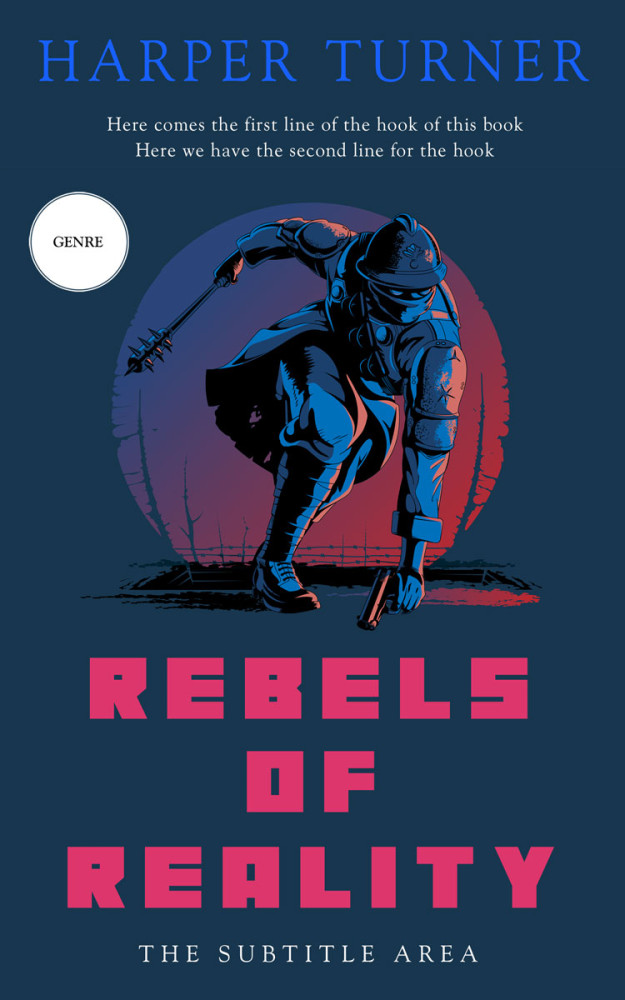 Front view of Nile Blue #12451 - Premade Historical Book Cover