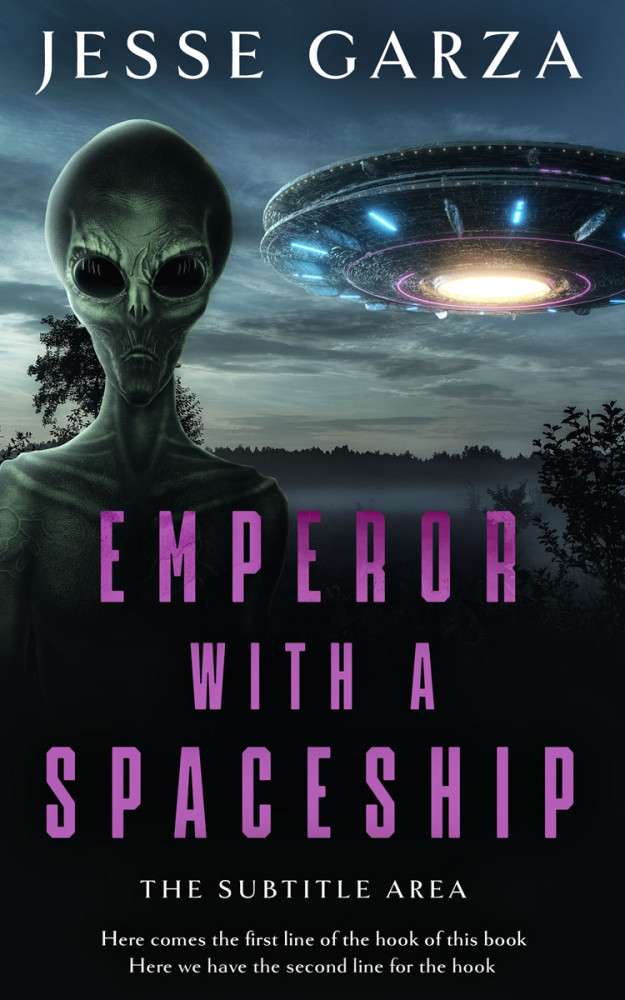 Front view of Bunker #12500 - Premade Science Fiction Book Cover