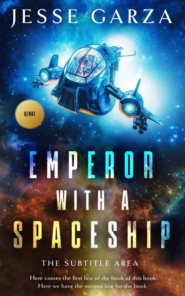 Front view of Thunder #12502 - Premade Science Fiction Book Cover