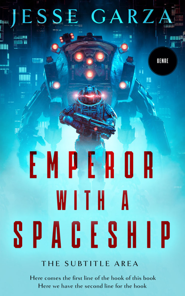 Front view of Spray #12507 - Premade Science Fiction Book Cover