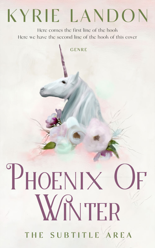 Front view of Pampas #12547 - Premade Fantasy Book Cover