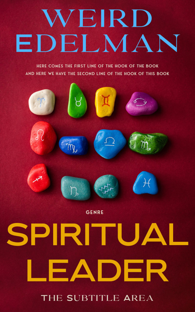 Front view of Dark Tan #12595 - Premade Religion & Spirituality Book Cover