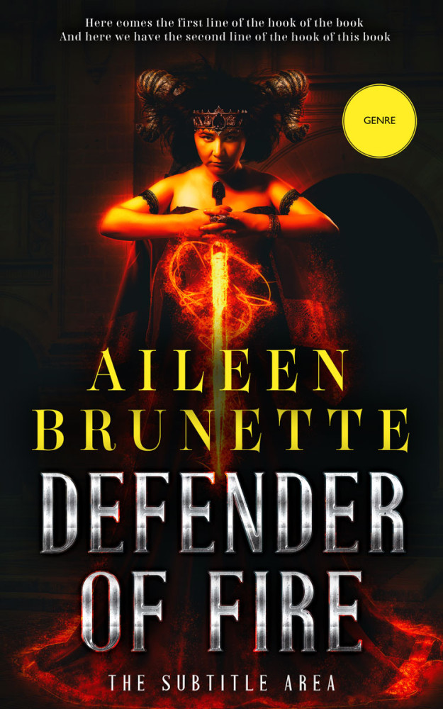 Front view of Cocoa Brown #12693 - Premade Fantasy Book Cover