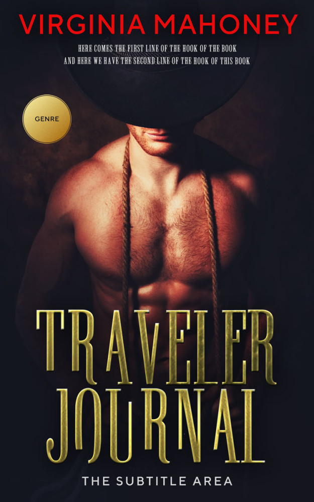 Front view of Antique Brass #12910 - Premade Romance Book Cover