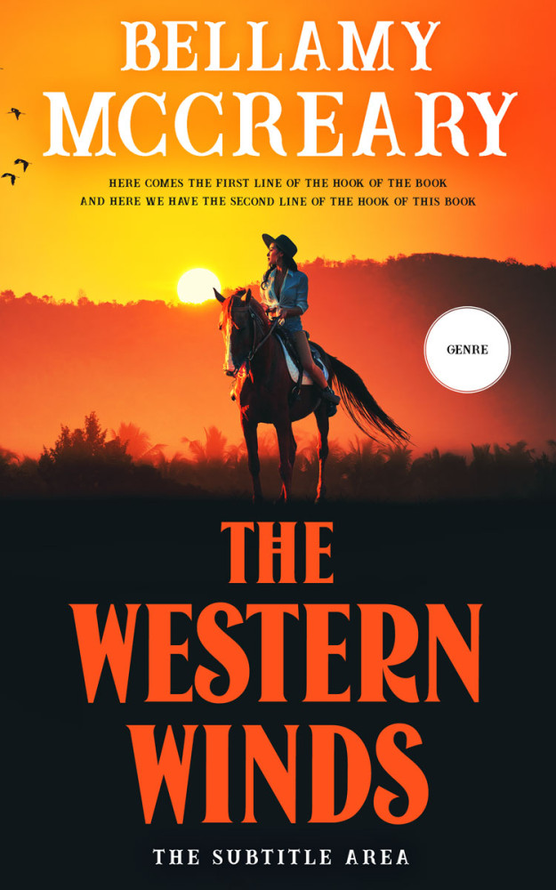 Front view of Tango #12920 - Premade Action & Adventure Book Cover