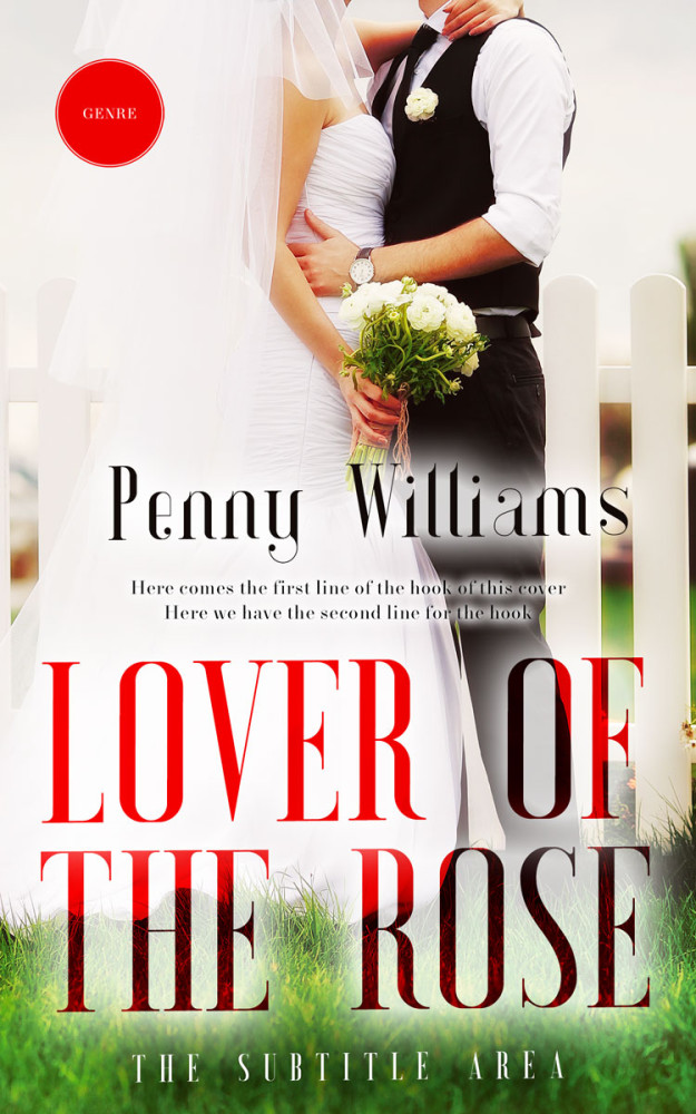 Front view of Lisbon Brown #12983 - Premade Romance Book Cover