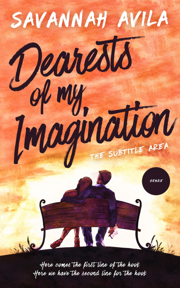 Front view of Sandy Brown #13015 - Premade Romance Book Cover