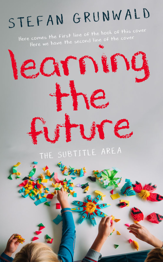 Front view of Silver #13154 - Premade Education Book Cover