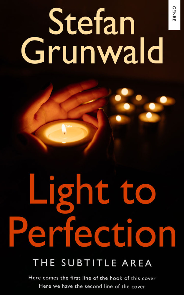 Front view of Raw Sienna #13157 - Premade Apocalyptica Book Cover