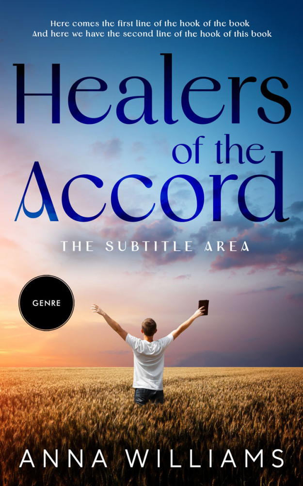 Front view of Kashmir Blue #13193 - Premade Religion & Spirituality Book Cover