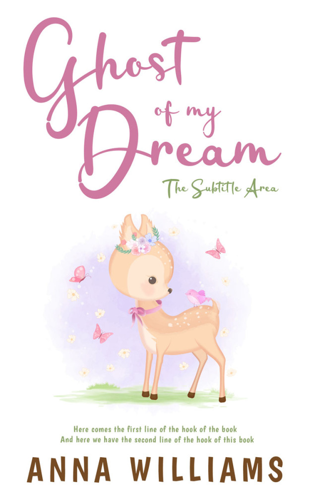 Front view of Soft Peach #13196 - Premade Romance Book Cover