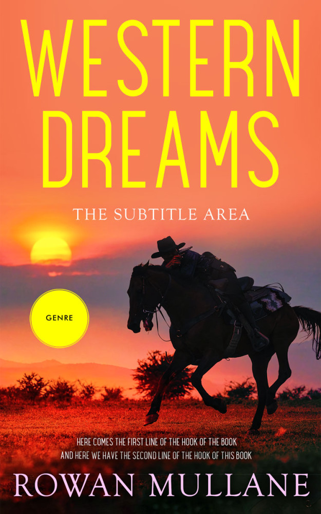 Front view of Gondola #13275 - Premade Action & Adventure Book Cover