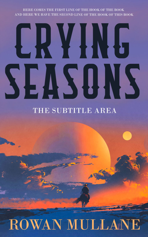 Front view of Kimberly #13287 - Premade Surreal Book Cover