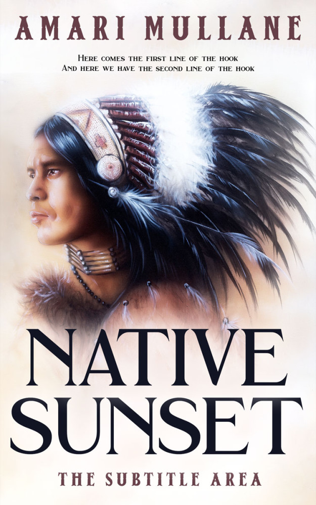 Front view of Ebb #13297 - Premade Fantasy Book Cover