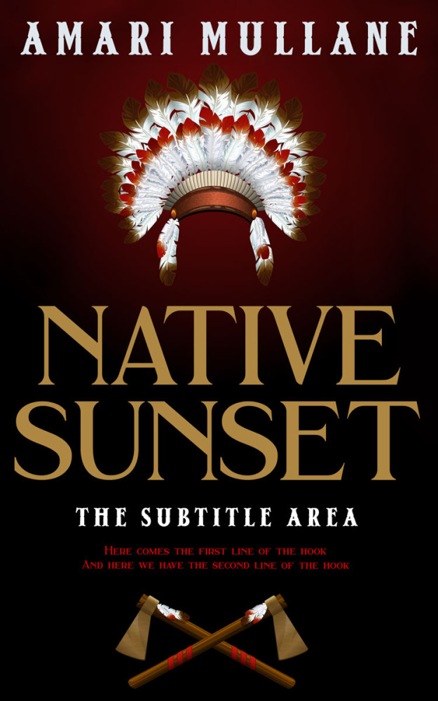 Front view of Indian Khaki #13299 - Premade Abstract Book Cover