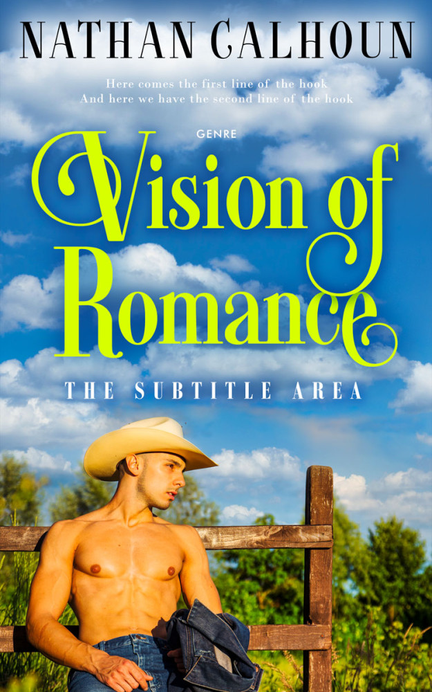 Front view of Polo Blue #13305 - Premade Romance Book Cover