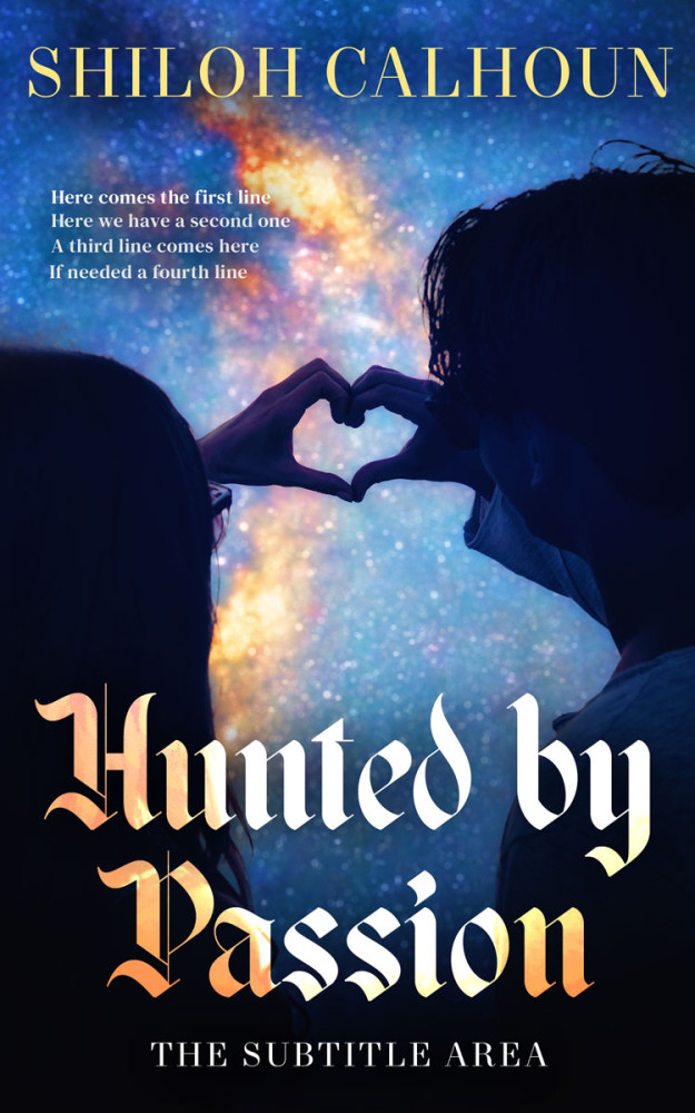 Front view of Soft Amber #13402 - Premade Romance Book Cover