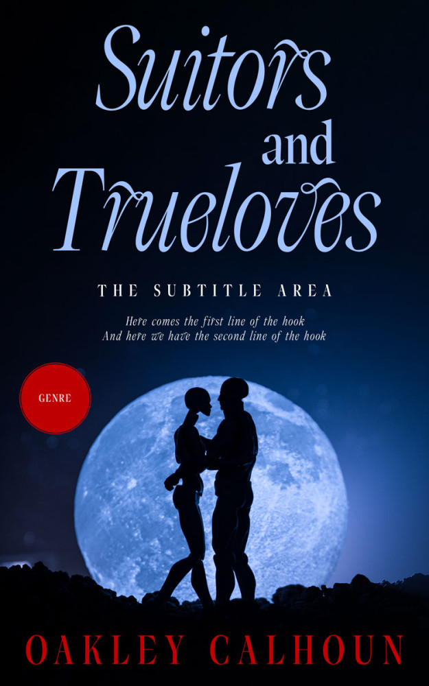 Front view of Black Pearl #13486 - Premade Romance Book Cover