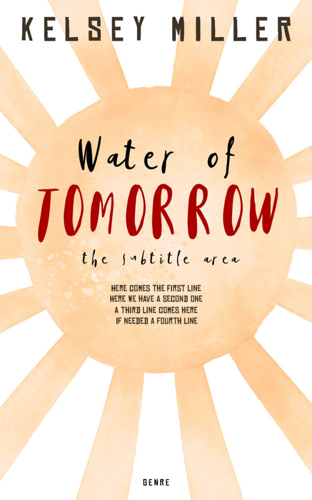 Front view of Peach Yellow #13594 - Premade Abstract Book Cover