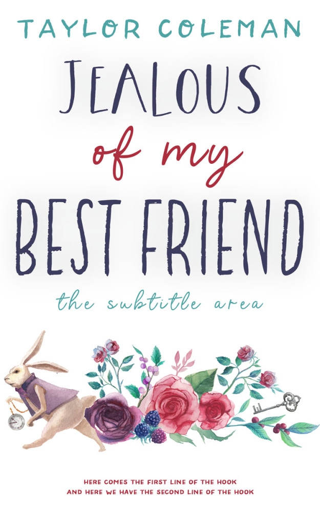 Front view of Eggplant #13613 - Premade Fantasy Book Cover