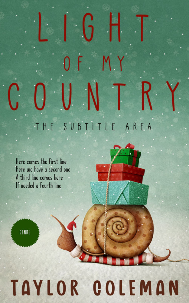 Front view of Oxley #13633 - Premade Fantasy Book Cover