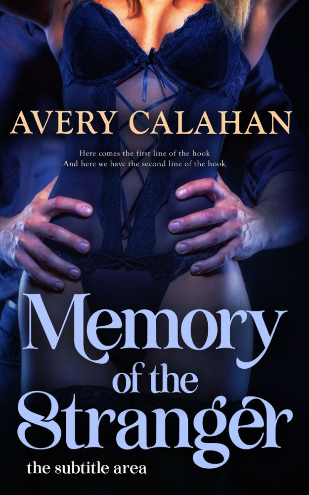 Front view of Black #13678 - Premade Erotica Book Cover