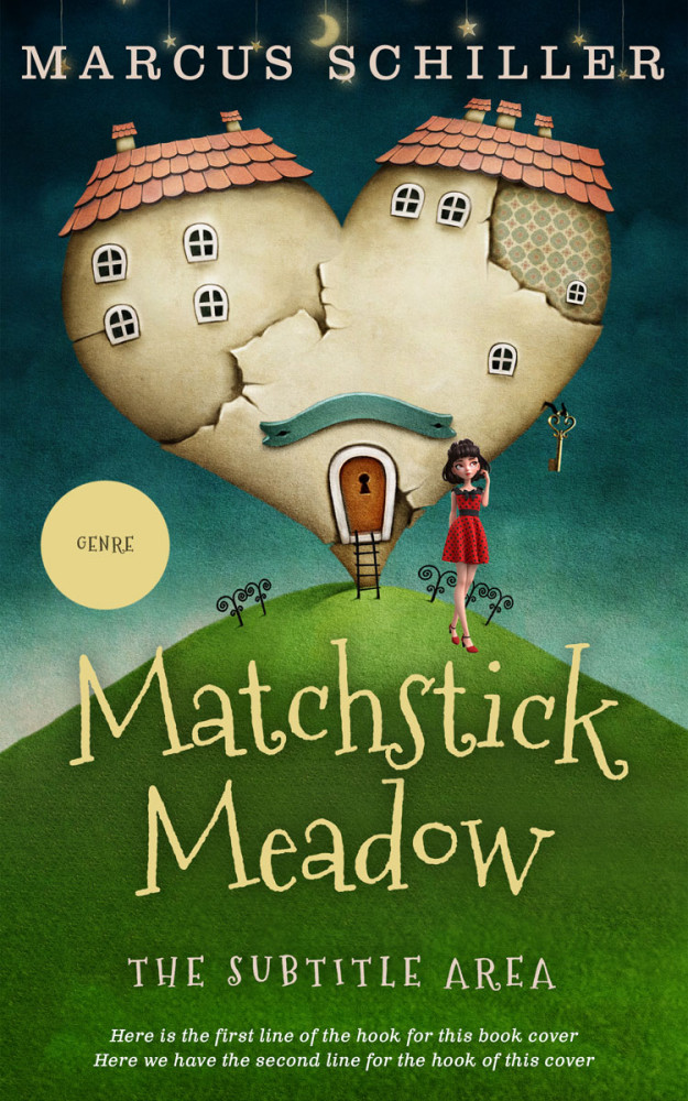 Front view of Mallard #13701 - Premade Surreal Book Cover