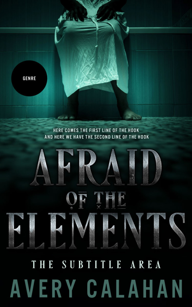 Front view of Black Bean #13720 - Premade Horror Book Cover | BookCoverZone