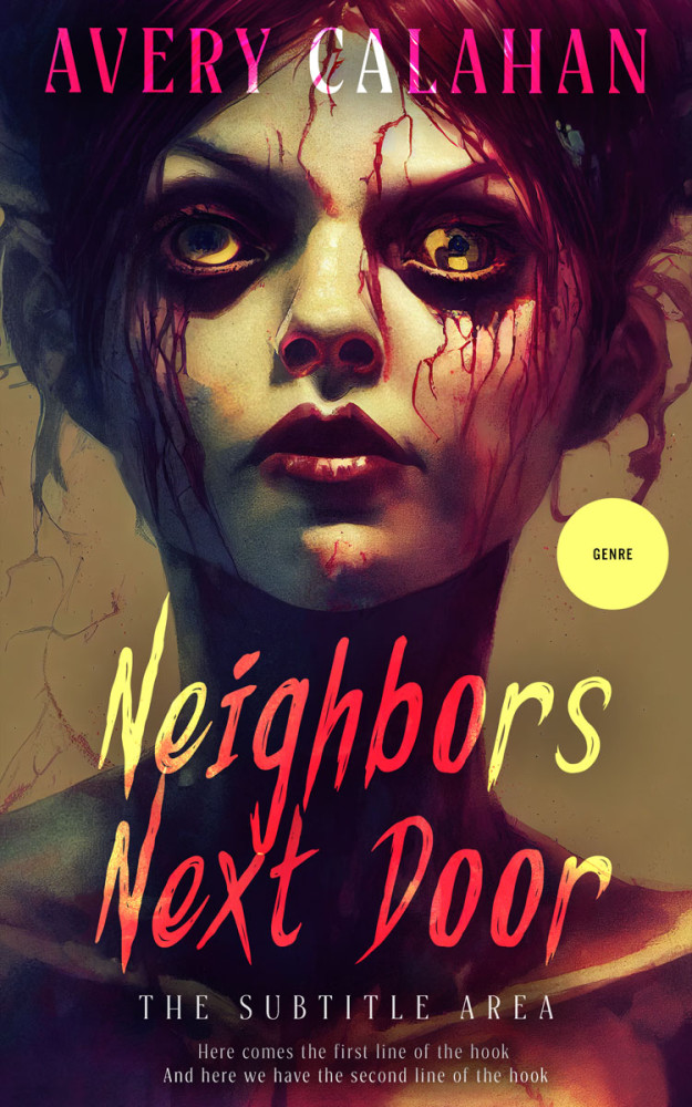 Front view of Tamarind #13726 - Premade Horror Book Cover