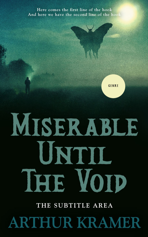 Front view of Black Bean #13757 - Premade Horror Book Cover